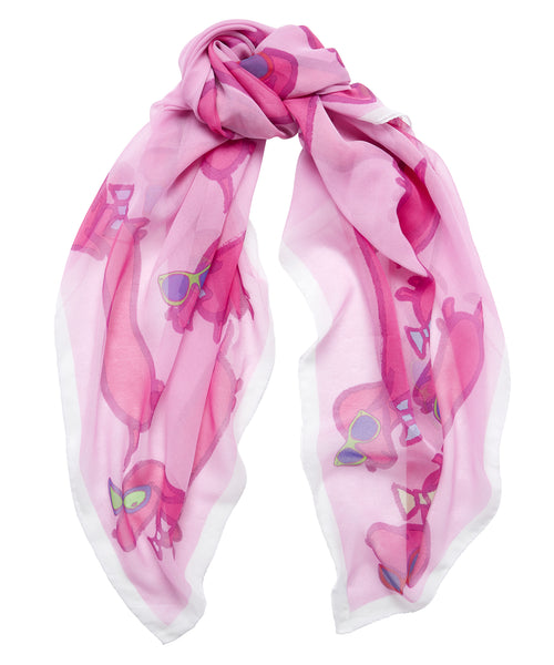 Hot Dogs Scarf - Pink