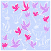 Doves Scarf - Pink