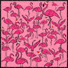 Santa Flamingos Scarf - Pink