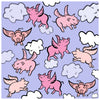 Flying Pigs Scarf - Lilac
