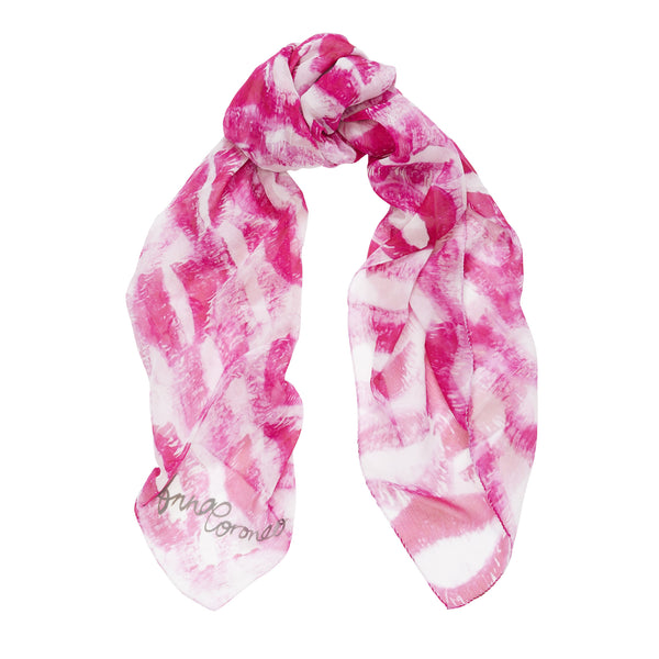 Kisses Scarf - Pink