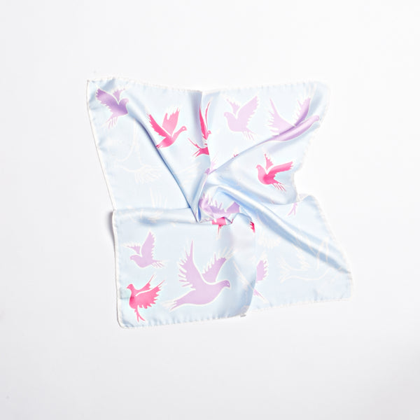 Doves Scarf - Pink