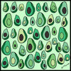 Avocados Scarf - Green
