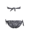 Camellia Black/White Bandeau Bikini Set