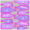 Message In A Bottle Scarf - Pink/Grey